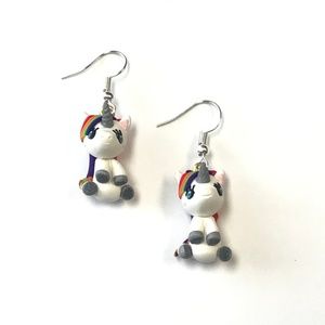Unicorn Polymer Clay Earrings